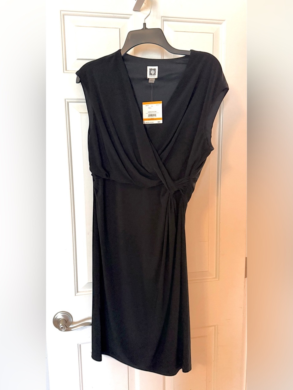 Black Wrap-Style Women’s Dress